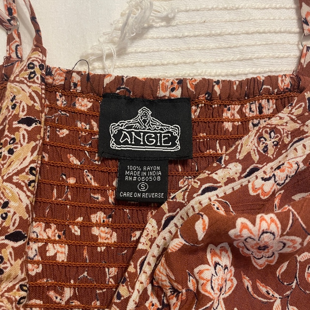 Angie Brown Paisley Print Maxi Dress - Picture 5 of 5